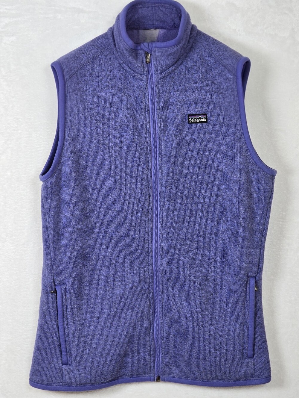 Patagonia Better Sweater Full Zip Fleece Vest Purple Gilet Size Large